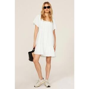 Rails White Valentina Dress Size XS with Stains and Small Hole